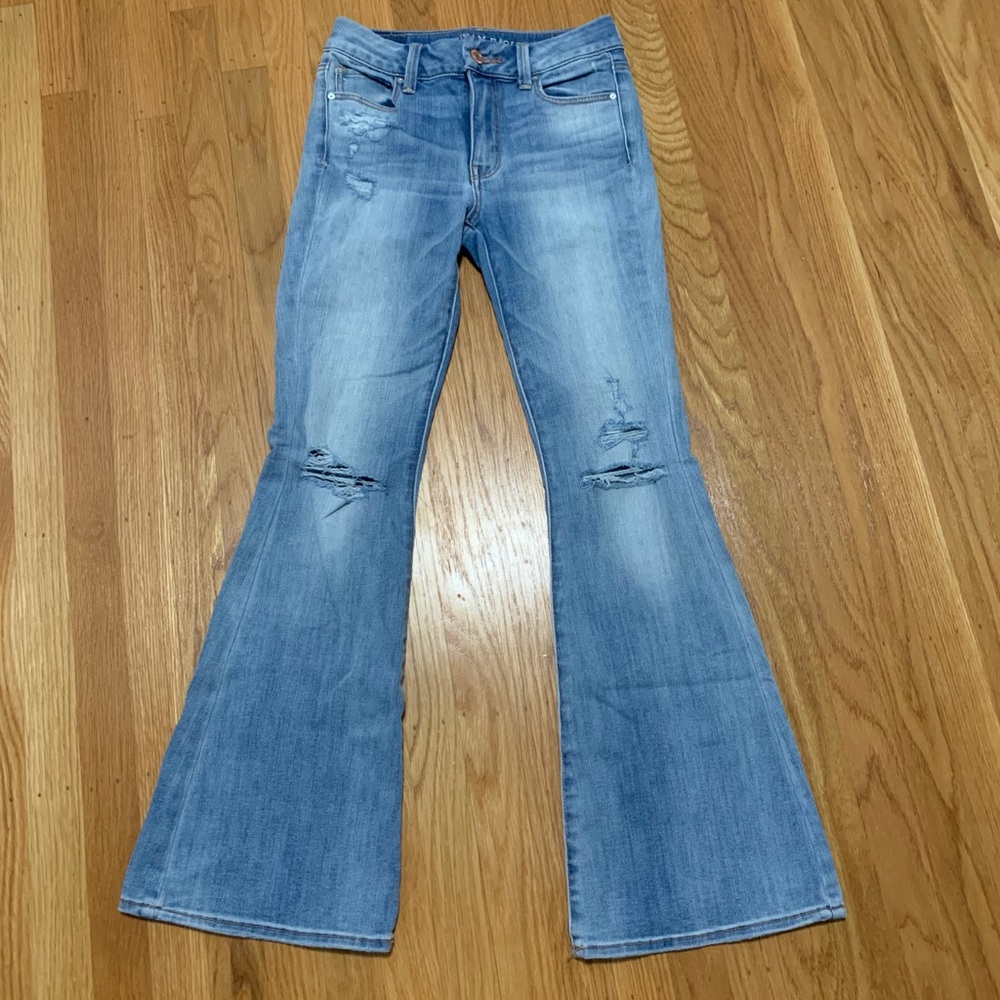 AE Flare jeans.